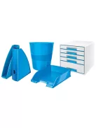 LEITZ Irattálca, műanyag, LEITZ "Wow", kék