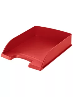 LEITZ Irattálca, műanyag, LEITZ "Plus", piros