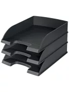 LEITZ Irattálca, műanyag, LEITZ "Plus", fekete