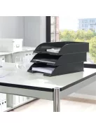 LEITZ Irattálca, műanyag, LEITZ "Plus", fekete