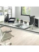 LEITZ Irattálca, műanyag, LEITZ "Plus", fekete