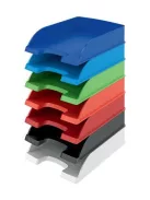 LEITZ Irattálca, műanyag, LEITZ "Plus", fekete