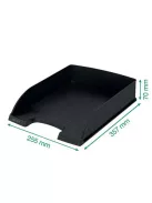 LEITZ Irattálca, műanyag, A4, LEITZ "Recycle", fekete