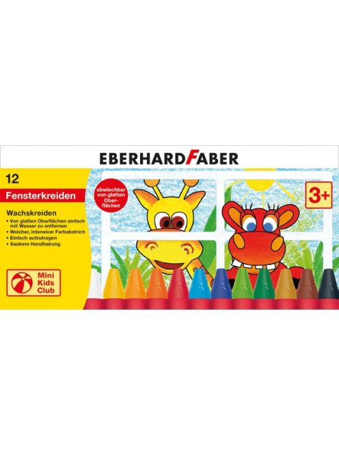 EF-Zsírkréta készlet 12db-os MINI KIDS CLUB