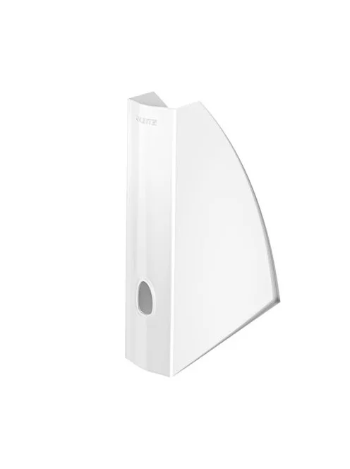 LEITZ Iratpapucs, műanyag, 60 mm, elöl nyitott, LEITZ "Wow" fehér