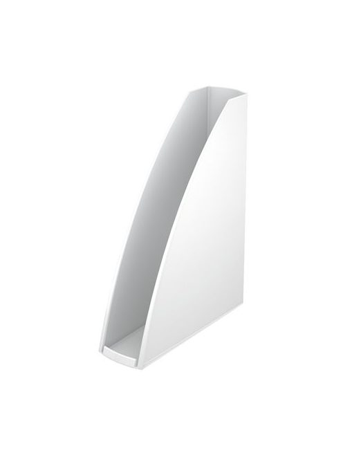 LEITZ Iratpapucs, műanyag, 60 mm, elöl nyitott, LEITZ "Wow" fehér