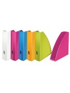 LEITZ Iratpapucs, műanyag, 60 mm, elöl nyitott, LEITZ "Wow" fehér