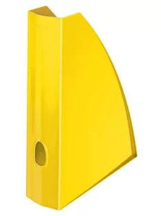   LEITZ Iratpapucs, műanyag, 60 mm, elöl nyitott, LEITZ "Wow", sárga