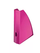 LEITZ Iratpapucs, műanyag, 60 mm, elöl nyitott, LEITZ "Wow", rózsaszín