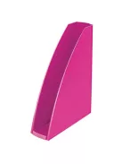 LEITZ Iratpapucs, műanyag, 60 mm, elöl nyitott, LEITZ "Wow", rózsaszín