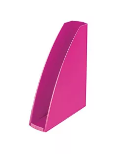   LEITZ Iratpapucs, műanyag, 60 mm, elöl nyitott, LEITZ "Wow", rózsaszín