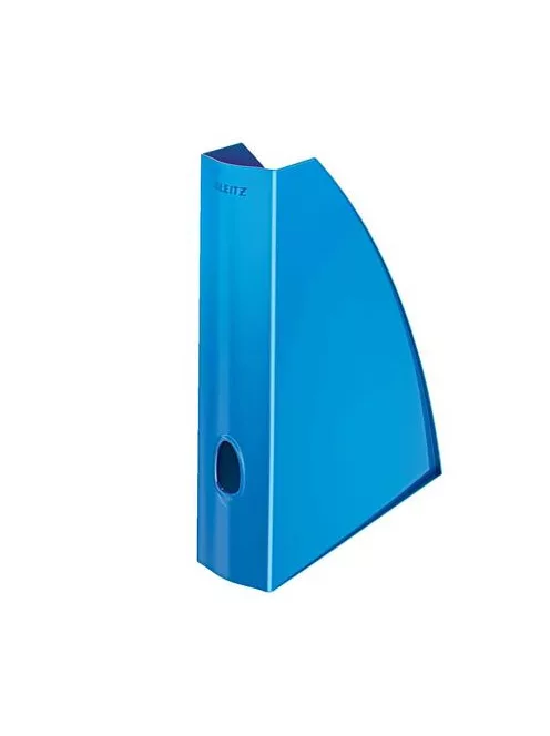 LEITZ Iratpapucs, műanyag, 60 mm, elöl nyitott, LEITZ "Wow", kék