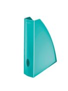 LEITZ Iratpapucs, műanyag, 60 mm, elöl nyitott, LEITZ "Wow", jégkék