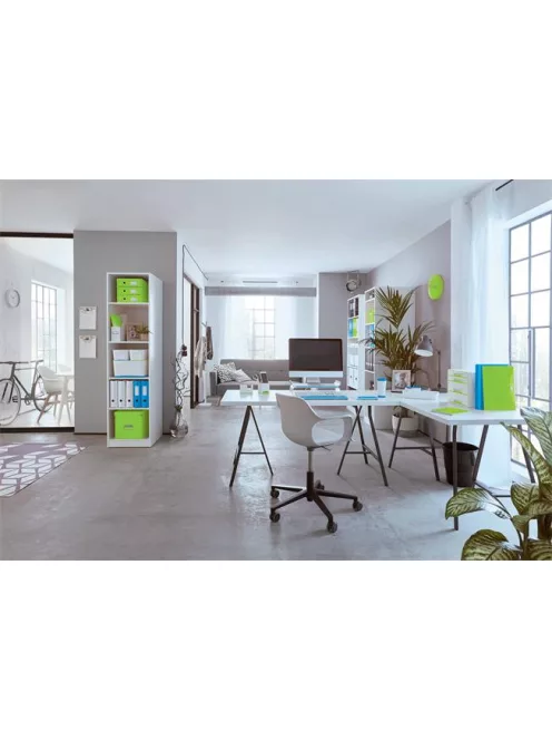 LEITZ Iratpapucs, műanyag, 60 mm, elöl nyitott, LEITZ "Wow", zöld