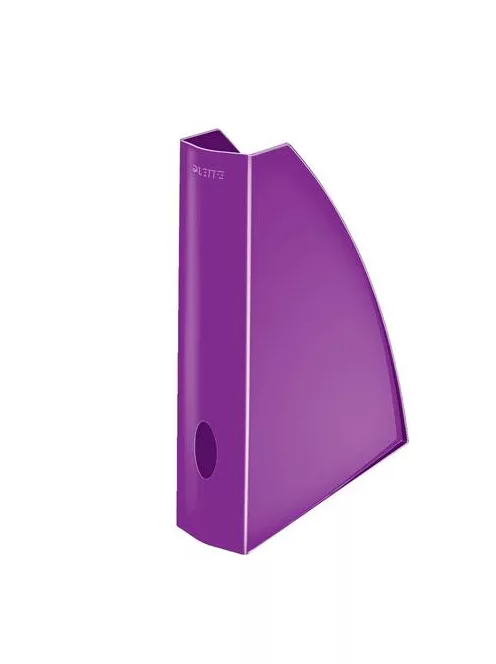LEITZ Iratpapucs, műanyag, 60 mm, elöl nyitott, LEITZ "Wow", lila
