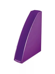   LEITZ Iratpapucs, műanyag, 60 mm, elöl nyitott, LEITZ "Wow", lila