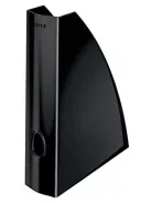 LEITZ Iratpapucs, műanyag, 60 mm, elöl nyitott, LEITZ "Wow", fekete