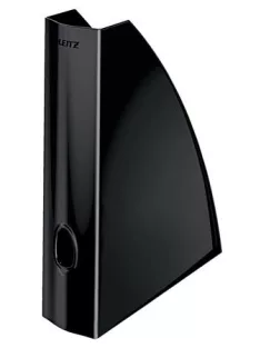   LEITZ Iratpapucs, műanyag, 60 mm, elöl nyitott, LEITZ "Wow", fekete