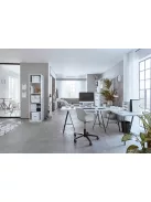 LEITZ Iratpapucs, műanyag, 60 mm, elöl nyitott, LEITZ "Wow", fekete