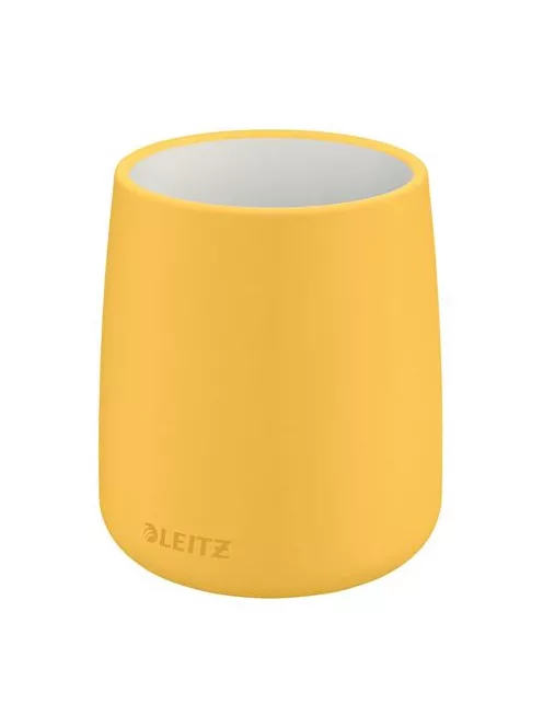 LEITZ Írószertartó, kerámia, LEITZ "Cosy", melegsárga