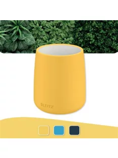   LEITZ Írószertartó, kerámia, LEITZ "Cosy", melegsárga