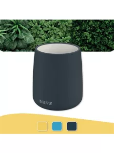   LEITZ Írószertartó, kerámia, LEITZ "Cosy", bársonyszürke