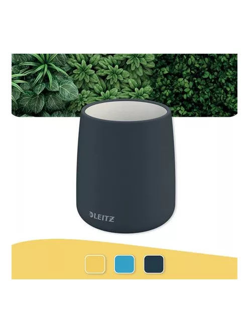 LEITZ Írószertartó, kerámia, LEITZ "Cosy", bársonyszürke