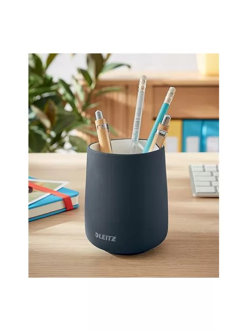 LEITZ Írószertartó, kerámia, LEITZ "Cosy", bársonyszürke