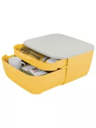 LEITZ Irattároló, műanyag, 2 fiókos, LEITZ "Cosy", melegsárga