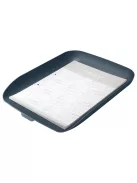 LEITZ Irattálca, műanyag, LEITZ "Cosy", bársonyszürke