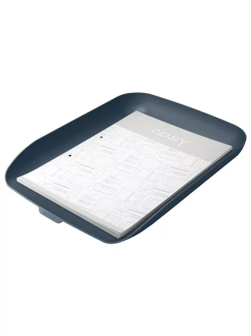 LEITZ Irattálca, műanyag, LEITZ "Cosy", bársonyszürke