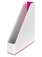 LEITZ Iratpapucs, műanyag, 73 mm, kettős színhatású, LEITZ "Wow", rózsaszín