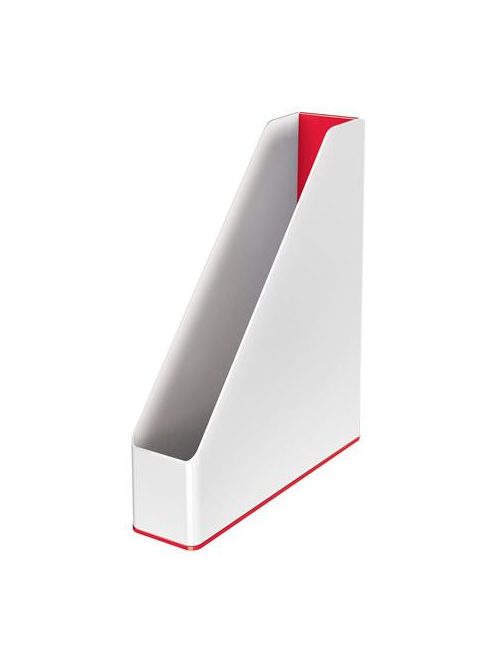 LEITZ Iratpapucs, műanyag, 73 mm, kettős színhatású, LEITZ "Wow", piros