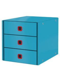   LEITZ Irattároló, laminált karton, 3 fiókos, LEITZ "Cosy Click&Store", nyugodtkék