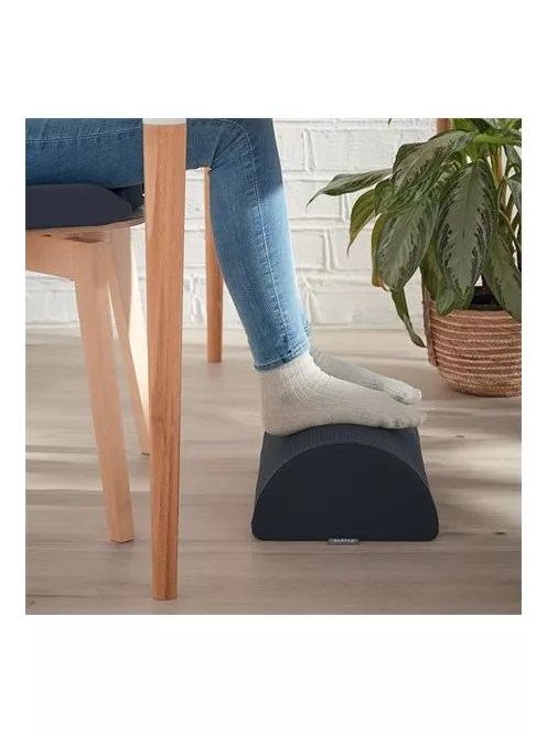 LEITZ Lábtámasz, LEITZ "Ergo Cosy", bársonyszürke