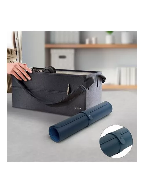 LEITZ Könyökalátét, 80x40 cm, LEITZ, sötétkék