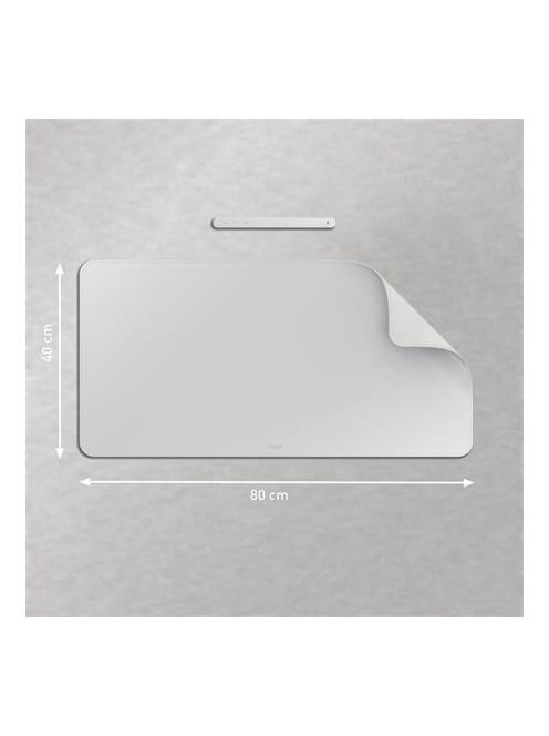 LEITZ Könyökalátét, 80x40 cm, LEITZ, világosszürke