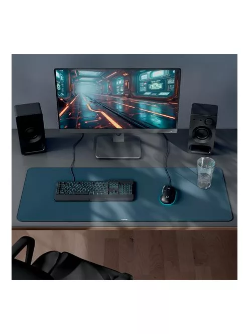 LEITZ Asztali alátét egérpaddal, 100x40 cm, LEITZ, sötétszürke