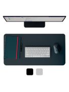 LEITZ Könyökalátét, újrahasznosított bőr, 70x36 cm, LEITZ, sötétszürke