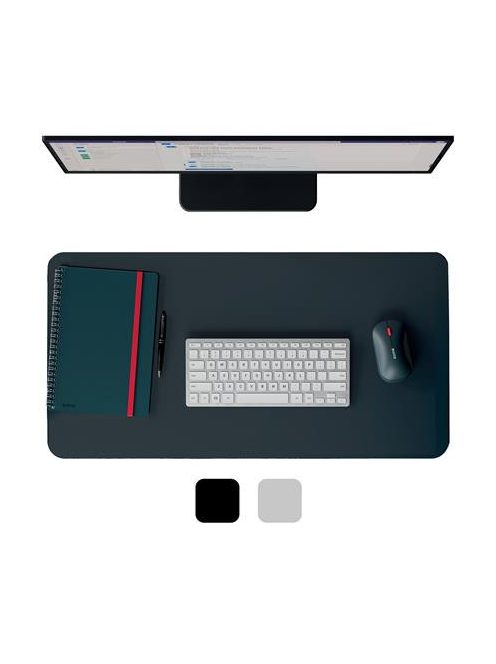 LEITZ Könyökalátét, újrahasznosított bőr, 70x36 cm, LEITZ, sötétszürke