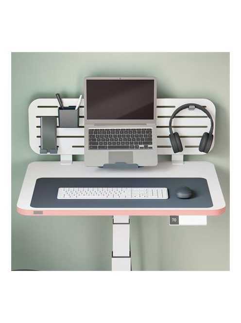 LEITZ Könyökalátét, újrahasznosított bőr, 70x36 cm, LEITZ, sötétszürke