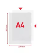 ESSELTE Genotherm, "L", A4, 105 mikron, narancsos felület, ESSELTE "Standard"