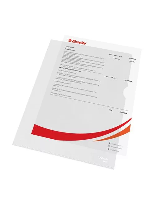 ESSELTE Genotherm, "L", A4, 115 mikron, narancsos felület, ESSELTE "Standard"