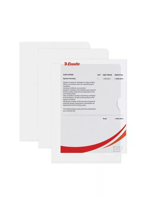 ESSELTE Genotherm, "L", A5, 115 mikron, narancsos felület, ESSELTE "Standard"