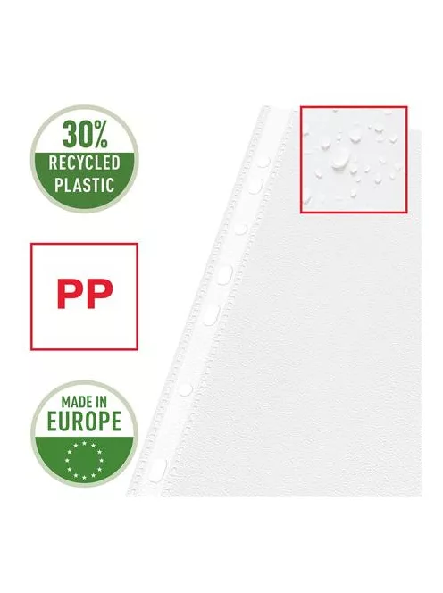 ESSELTE Genotherm, lefűzhető, A3, 75 mikron, narancsos felület, fekvő, ESSELTE