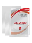 ESSELTE Genotherm, "L", A4, 150 mikron, víztiszta felület, ESSELTE "Luxus"