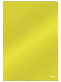   ESSELTE Genotherm, "L", A4, 150 mikron, víztiszta felület, ESSELTE "Luxus", sárga
