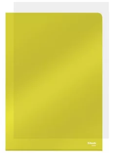   ESSELTE Genotherm, "L", A4, 150 mikron, víztiszta felület, ESSELTE "Luxus", sárga