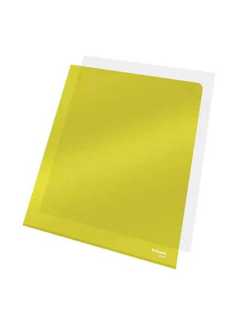 ESSELTE Genotherm, "L", A4, 150 mikron, víztiszta felület, ESSELTE "Luxus", sárga