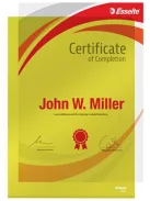 ESSELTE Genotherm, "L", A4, 150 mikron, víztiszta felület, ESSELTE "Luxus", sárga